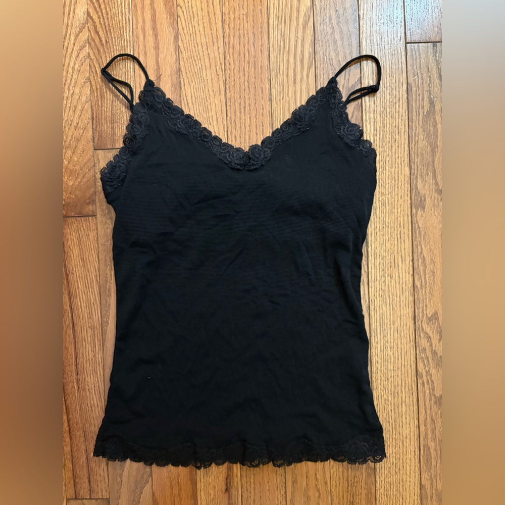 Vintage The Limited Black Lace Mesh Top